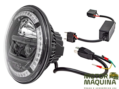 7 INCH HALO DRL HEADLAMP RHD