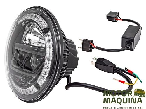 Par 7 INCH HALO DRL HEADLAMP LHD