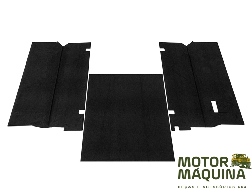 110 Trás BODY CARPET SET PUMA WITHOUT SEATS CUT AWAY ARCHES