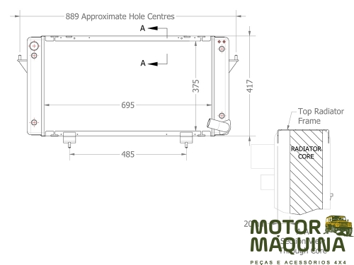COOLING KIT RRC V8 PETROL 1992 TO 94