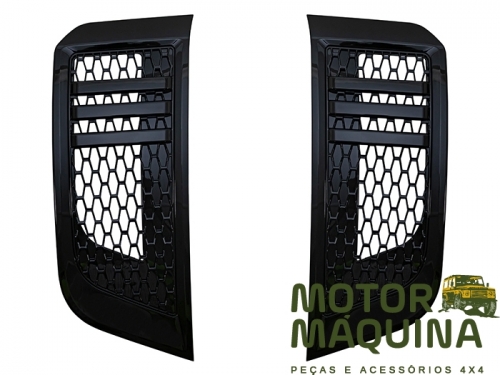 XS DEFENDER 2020 AIR INTAKE GRILLE SET - GLOSS BLACK