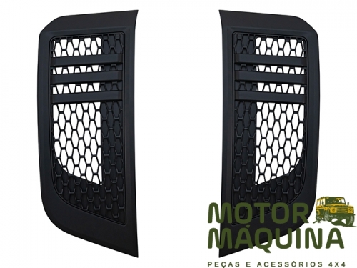 XS DEFENDER 2020 AIR INTAKE GRILLE SET - MATT BLACK