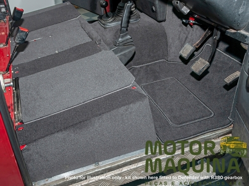 LT77 FRONT CARPET SET RHD GREY