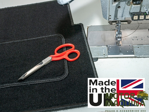 REAR BODY CARPET SET - FORWARD FACING SEATS (CUT AWAY ARCHES) - DEF 90