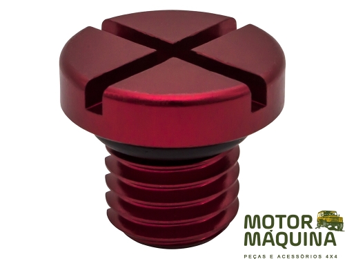 BLEED SCREW ALLOY RED