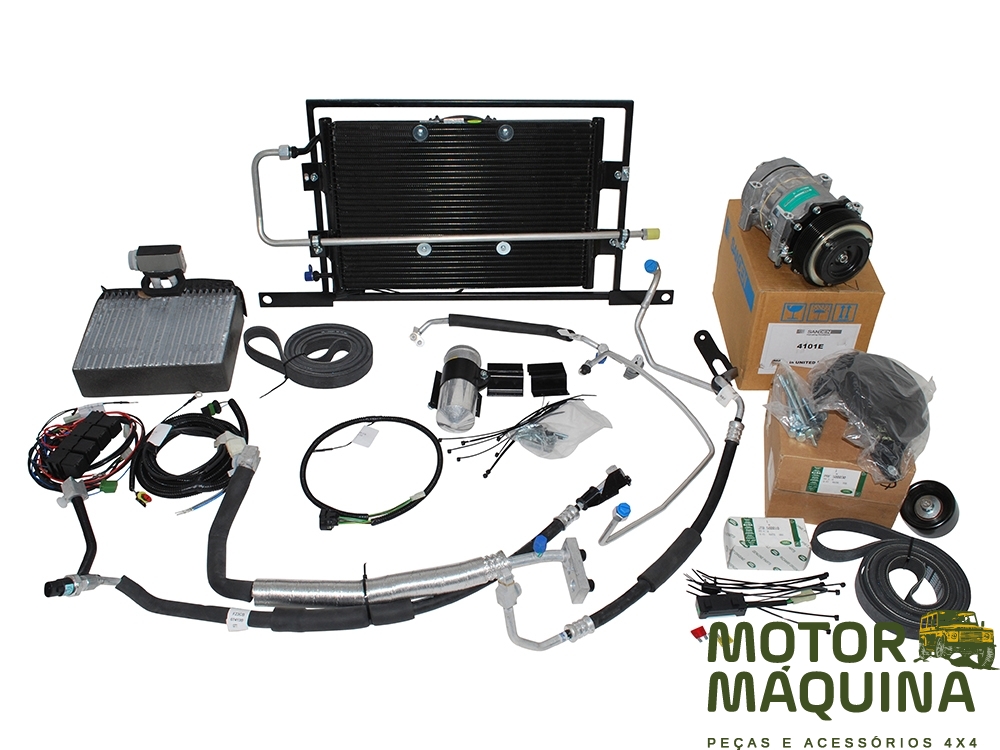 Kit ar condicionado Defender 90 110 Puma MOTORMAQUINA
